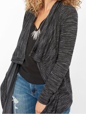 Stella & Dot The Always Cardigan in Charcoal NWT